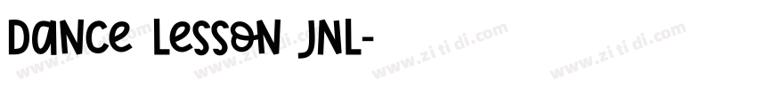 Dance Lesson JNL字体转换